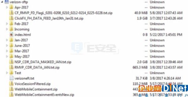 云泄露：Verizon公司超1400萬用戶信息外泄-E安全
